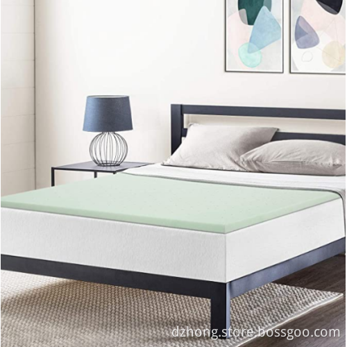 3" Green Tea Memory Foam Topper Twin